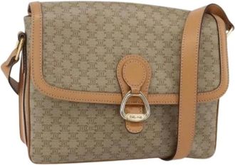 Celine Pre-owned Cross Body Bags, female, Beige, Size: ONE SIZE Pre-owned Canvas Cross Body Bag