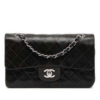 Chanel Tweedehands Kleine Classic Lamsleer Dubbele Flap