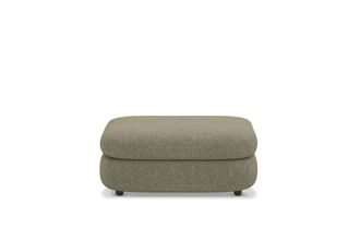 Castlery Fable Side Ottoman Customized, Performance Classic Twill Moss, Spill Resistant, Ultra Deep Seats for Ottomans