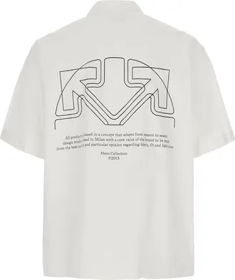 Off-white Mens Long-Sleeved Tech Shirt White Fabric