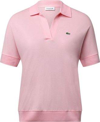 Lacoste Damespolo van Lacoste met losse pasvorm in roze