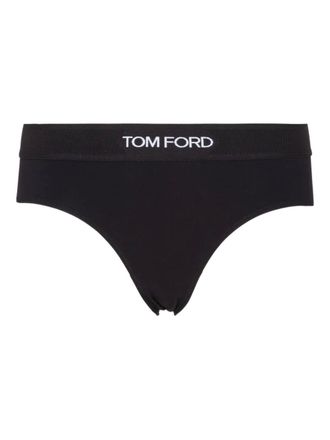Tom Ford Slip con vita media - Nero
