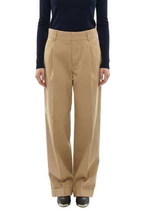 Dsquared2 Beige Loose Pleated Pants