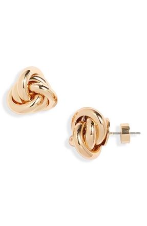 Nordstrom Double Knot Stud Earrings in Gold at Nordstrom