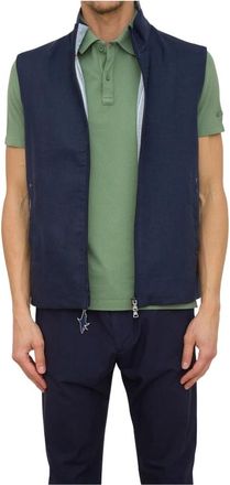 Paul & Shark Katoenen Gilet - Heren - Bodywarmers - Blauw - 2XL - Katoen - Jassen