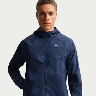 Nike Mens Stride Repel UV Running Jacket in Blue | HV4548-410