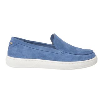 Baldinini Suede Slip-On Loafer - female - Baldinini - Loafers - Blue - 4 1/2 UK - Shoes