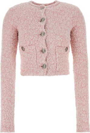 Balenciaga Pink Tweed Cardigan