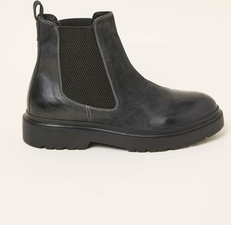 Fat Face FatFace Black Mens Leather Chelsea Boot