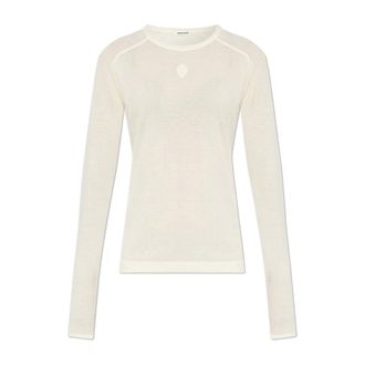 By Malene Birger Long Sleeve T-Shirts, female, Beige, L, Fritha top with long sleeves
