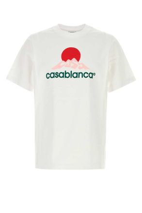Casablanca White Cotton T Shirt