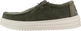Hey Dude Schoenen, Heren, Groen, 43 EU, Katoen, Rev Suede
