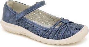 Jambu Ramy Mary Jane Flat in Navy Shimmer at Nordstrom Rack, Size 7.5