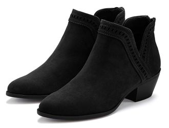 Lascana Cowboy Boots, Western Stiefelette, Ankleboots mit Ausschnitt VEGAN