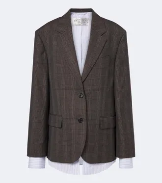 Acne Studios Checked wool-blend blazer