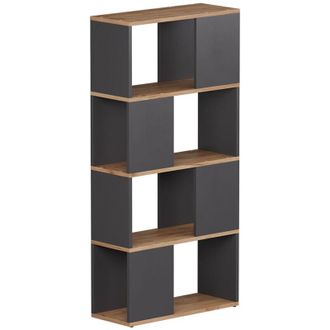 Vicco Separador De Ambientes Eneos, Antracita/roble Dorado, 60 X 124.5 Cm, Vicco