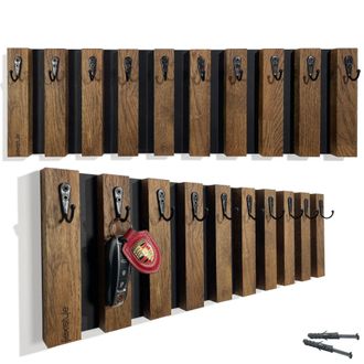 OEM Perchero De Madera Lamele De 60 Cm, Marr&oacute;n