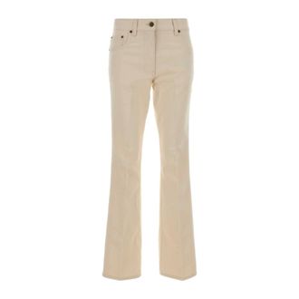 Valentino Garavani Boot-cut Jeans, female, Beige, Size: W26 Denim 5 Tasche