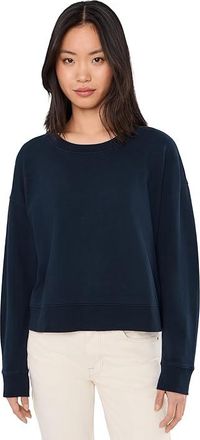 Eileen Fisher Garment Dyed Terry Cropped Sweatshirt Womens Clothing Ink : XL, Cotton