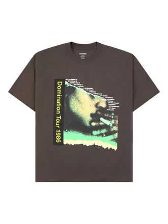 Pleasures Domination T-shirt - men - Cotton - S - Brown