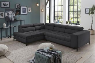 Exxpo Sofa Fashion Ecksofa »Bocco, hochwertige Verarbeitung, toller Sitzkomfort, bequem, L-Form« wahlweise mit Bettfunktion u. Bettkasten, inkl. Kopfteilverstellung