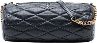 Saint Laurent Pre-owned Shoulder Bags, female, Black, Size: ONE SIZE Pre-owned Sade Tube Bag