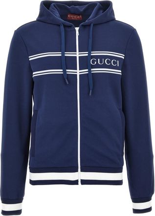 Gucci Blue Logo Hoodie