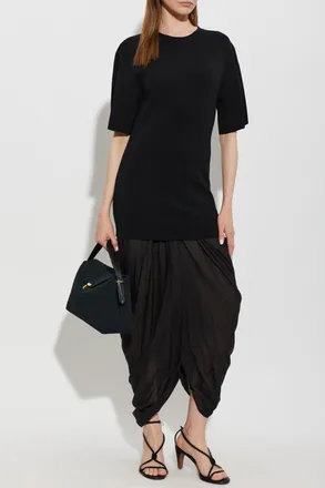 Toteme Dress Made Of Combined Materials, Womens, Black