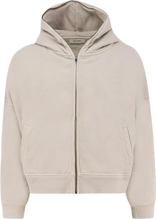 Entire studios Full Zip Hoodie - Dames - Vesten met rits - Beige - M - Katoen - Hoodies & sweatvesten