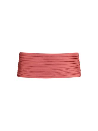 Valentino Garavani Satin Pleated Waist Belt - Pink
