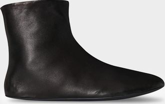 The Row Stella Leather Booties