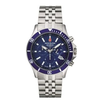 Swiss Alpine Military 7022.9135 Quartz Horloge - Heren - Accessoires - Grijs - Maat: ONE Size