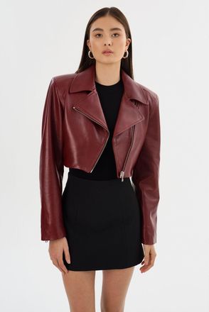 LaMarque Daylin Cropped Leather Jacket