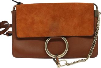 Chloé Faye Brown Leather Shoulder Bag (Pre-Owned)