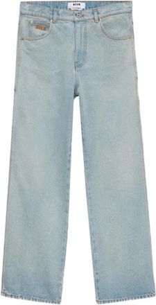 Msgm Wide Jeans - Heren - Loose Fit Jeans - Blauw - M - Jeans
