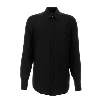 Dolce & Gabbana Heren, Overhemden, Zwart, Maat: XL