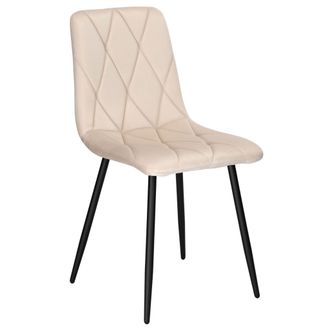 OEM Silla Madison Velvet Tapizada En Terciopelo Beige