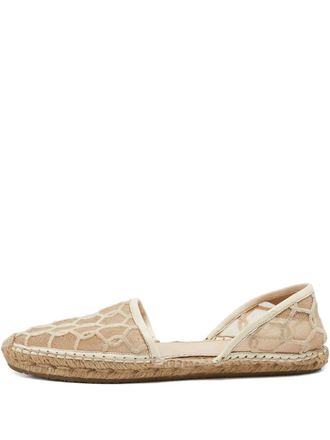 Jimmy Choo London lace espadrille flats - Neutrals