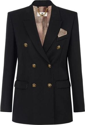 Elisabetta Franchi Dames, Jassen, Zwart, Maat: XS Katoen