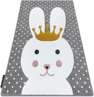 RugsX Rugsx - Alfombra Petit Bunny Conejito Conejo Gris Grey 120x170 Cm