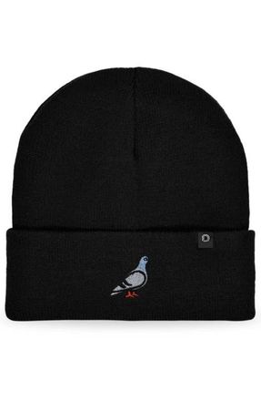 Dalix Pigeon Beanie Cap in Black at Nordstrom