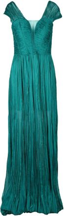 4 Meta Pleated Maxi Dress - Green