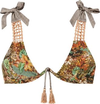 Del Maar Antay Bikini Top met Bandjes - Dames - Bikinis - Veelkleurig - XS - Nylon - Badmode