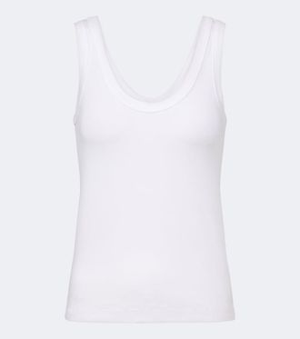 Brunello Cucinelli Monili cotton-blend tank top
