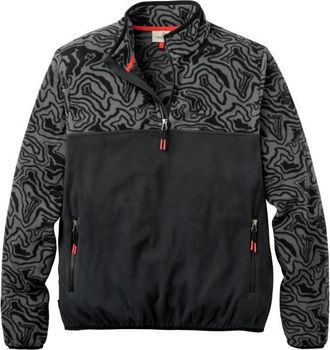Passenger Set Off Recycled Polar 1/4 Zip Fleece 2.0 Fleecepullover f&uuml;r Herren | schwarz