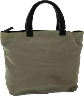 Prada Pre-owned Vintage Tote Bag - Dames - Vintage Shopper - Groen - ONE Size - Nylon - Vintage