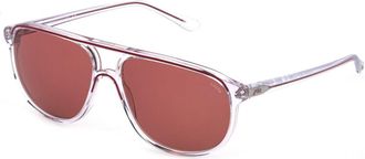 Lozza SL1827Q 880R Mens Sunglasses White Size 58