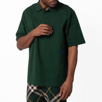 Burberry Logo Embroidered Polo Shirt, Size X-Large