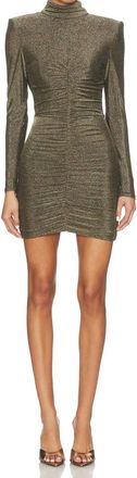 Et Ochs Luna Mini Dress In Antique Gold