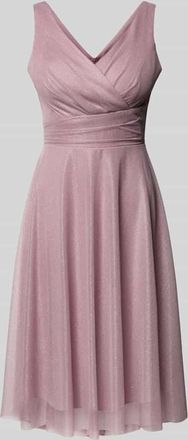 Troyden Collection Cocktailkleid in Wickel-Optik in Flieder, Größe 40